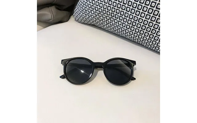Retro Dejlige Runde Ramme Børns Cartoon Solbriller Sort Kiddiekickz