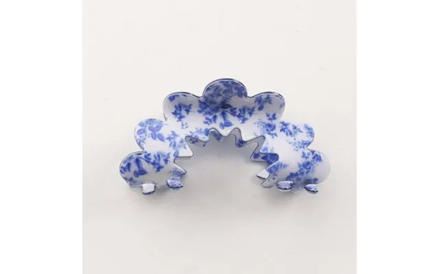 Vintage Porcelænsmønstrede Halvmåne Hårklemmer A
