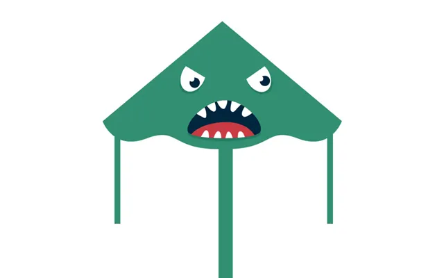 Wikz Smiley Drage - Grøn