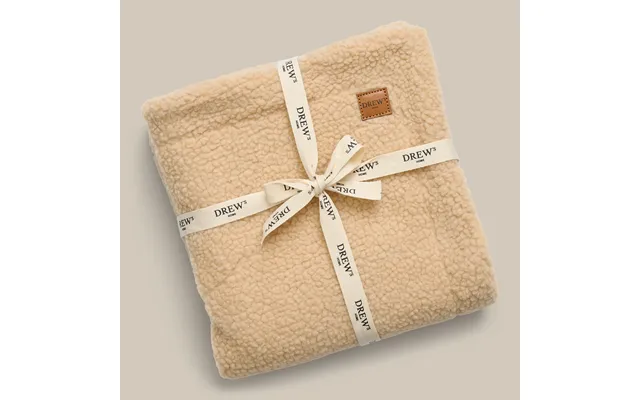Beige Hundetæppe I Teddy Fleece - M