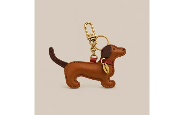Bordeaux Charm Til Taske Gravhund