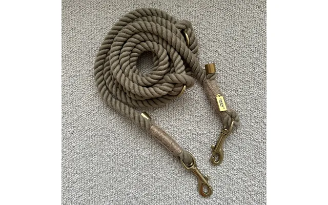 Khaki Justerbar Hundesnor Standard - 250cm
