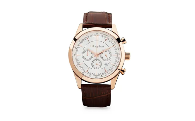 Luigi Ricci Eleganza X10 Armbånds Ur Til Mænd & Herrer Med Rosa Guld Og Læder Rem