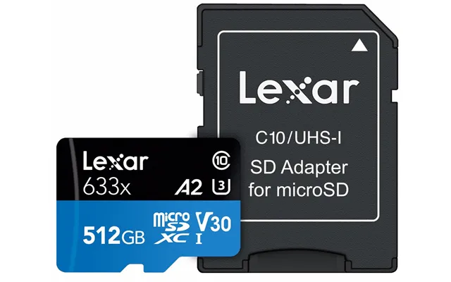 Micro Sd Kort 512gb Class 10 - Lexar 633x
