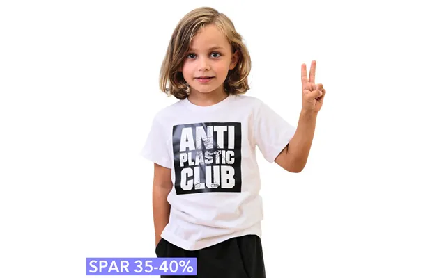 Anti Plastic Club - Limiteret Hvid T-shirt Kids