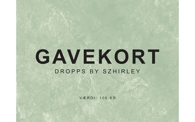Gavekort- Dropps By Szhirley