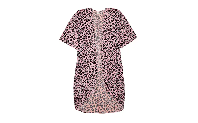 Pink Kimono Breeze Med Leo Mønster - One Size