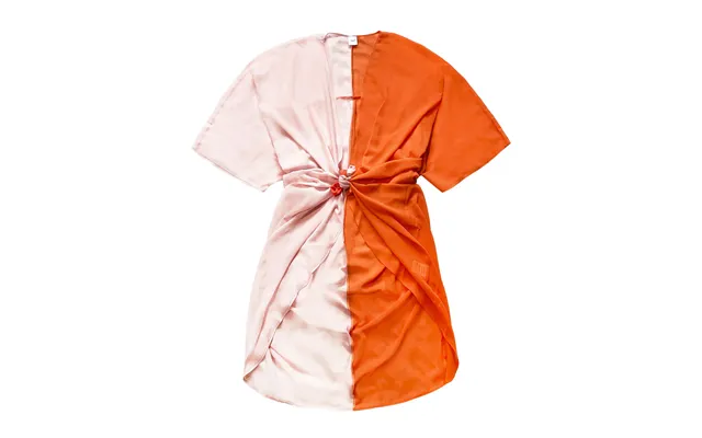 Tofarvet Kimono I Abrikos Og Pudder Breeze - One Size