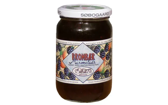 Brombærmarmelade Sødet M Æble Øko. - 400 Gram