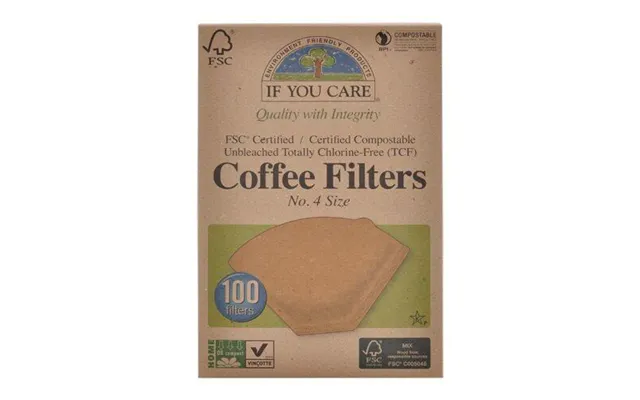 Coffee Filters No. 4 Ubleget If You Care 100 Stk
