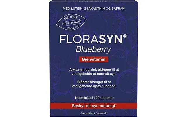 Florasyn Blueberry - 120 Tabletter