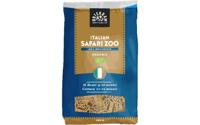 Fuldkornspasta Safari Dyr Økologisk - 400 Gram