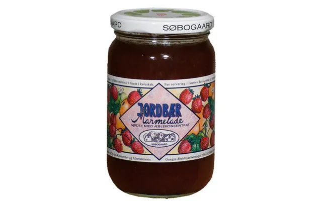 Jordbærmarmelade Sødet M Æble Øko - 400 Gram