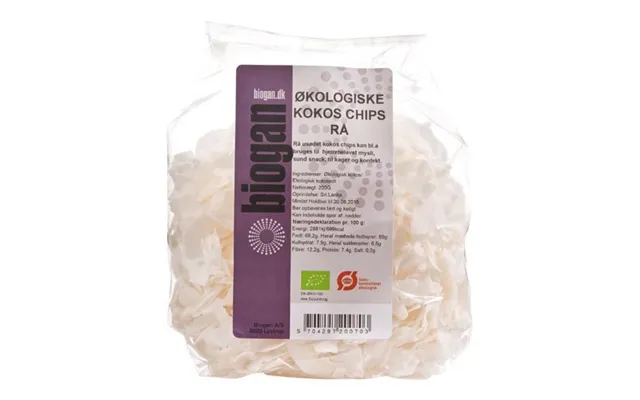 Kokoschips Rå Økologisk - 200 Gram