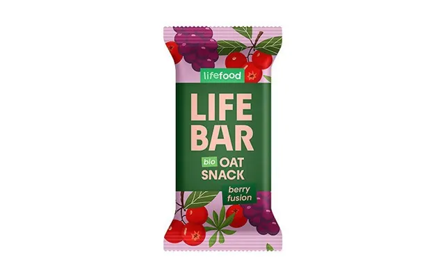 Lifebar Havre Snack Berry Fusion Økologisk - 40 Gram