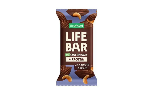Lifebar Havre Snack Protein Chocolate Delight Økologisk - 40 Gram