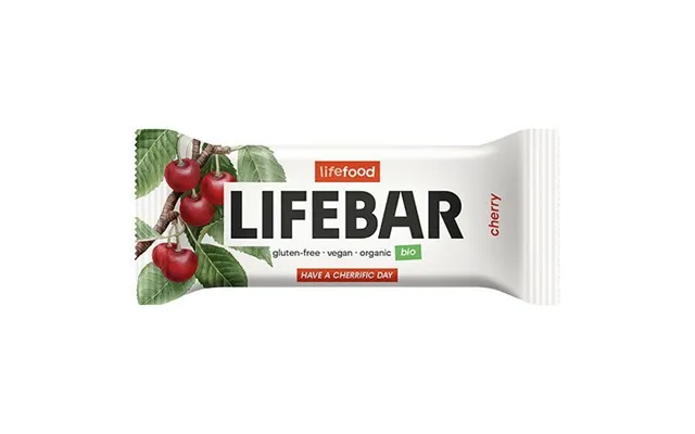 Lifebar Kirsebær Raw Økologisk - 40 Gram