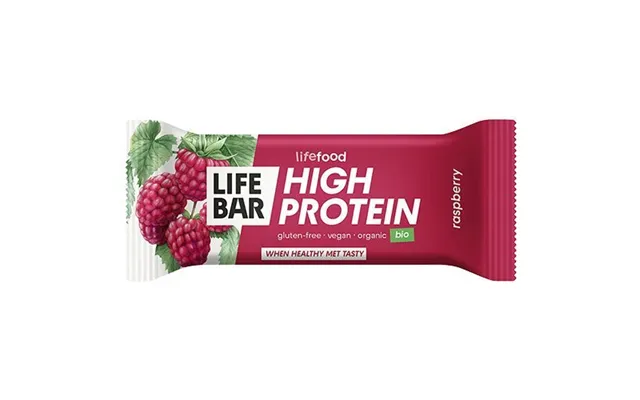 Lifebar Proteinbar Hindbær Økoliisk 40 Gram