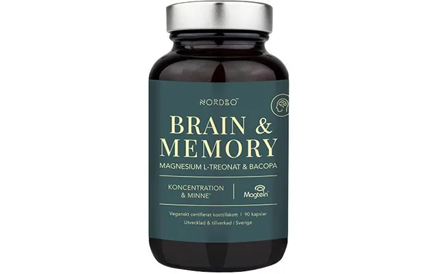 Nordbo Brain & Memory Magnesium - 90 Kapsler