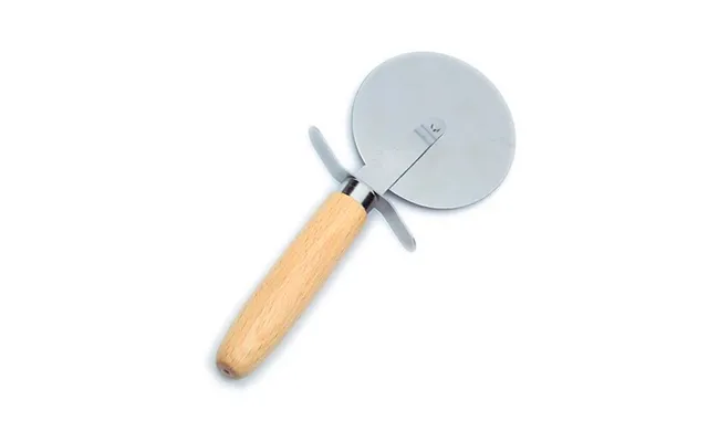 Pizzaskærer 20 Cm M. Skaft I Bøgetræ - 1 Stk