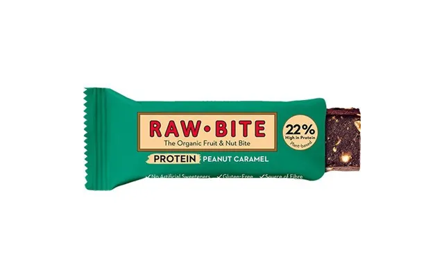 Rawbite Proteinbar Peanut Caramel Økologisk - 45 Gram