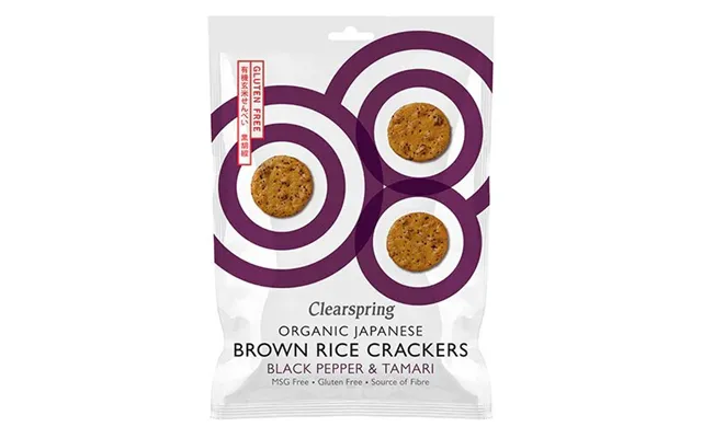 Rice Cracker Black Pepper & Tamari Øko. - 40 Gram