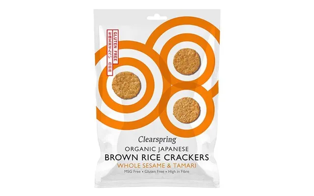 Rice Cracker Sesame Økologisk - 40 Gram