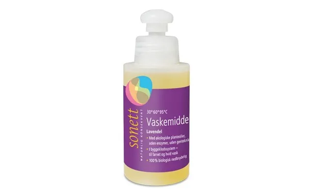 Sonett Vaskemiddel Fl. Lavendel - 120 Ml.
