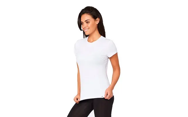 T-shirt Dame Hvid Str. L Rund Hals