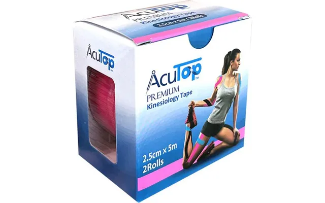 Terapeutisk Tape Pink 2,5cmx5m - 2 Ruller