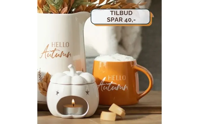 Duftlampe Hvidt Græskar