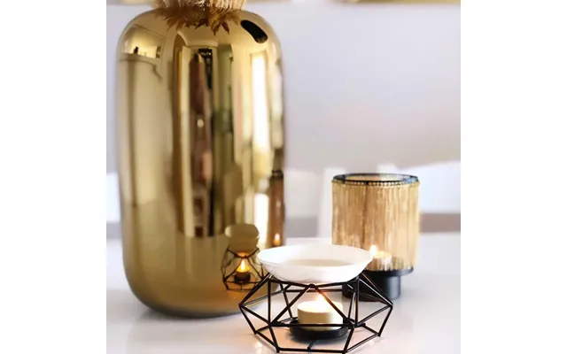 Duftlampe Sort Trådkurv