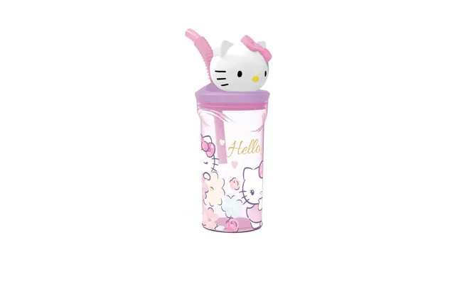 Hello Kitty Drikkedunk - Tumbler Med Sugerør