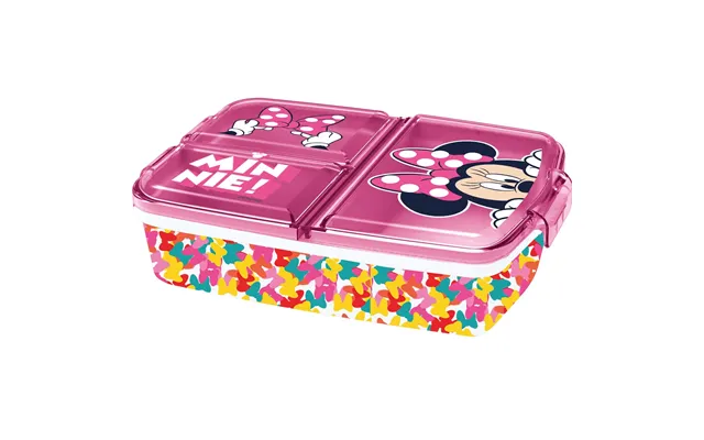 Minnie Mouse Madkasse - Børnemadpakke Med 3 Rum