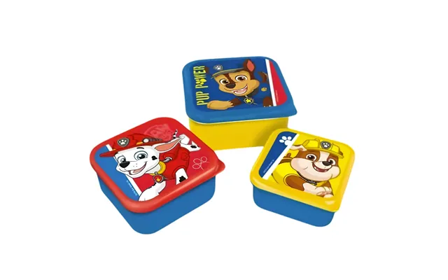 Paw Patrol Madkassesæt - 3-pak Børnemadpakker