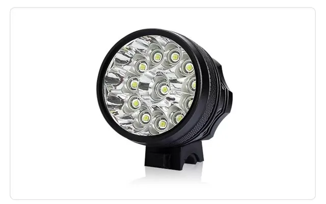 16 X Mtb Led-cykellygtesæt Komplet Med 13.000 Mah Batteri Og Lader - Easylight
