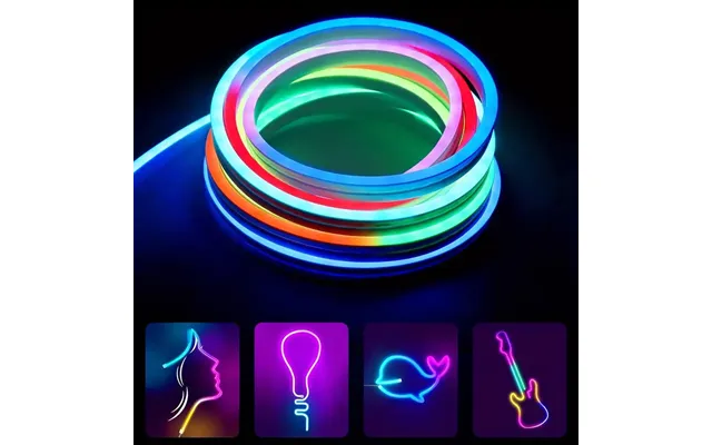 Cob Rgb Led Strip På 10m - Giver Et Fantastisk Lys