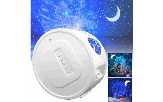 Stjernehimmel Lampe Og Projektor Galaxy Light Med Højtaler - Stjernelys På Loft, Væg