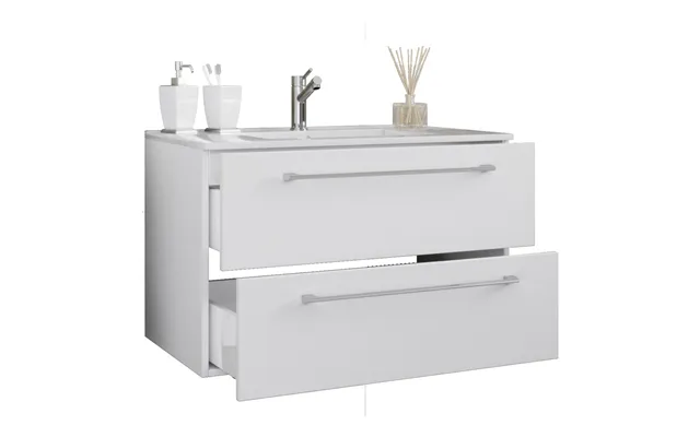 Badinos Vaskeskab 80 Cm - 2 Skuffer Hvid