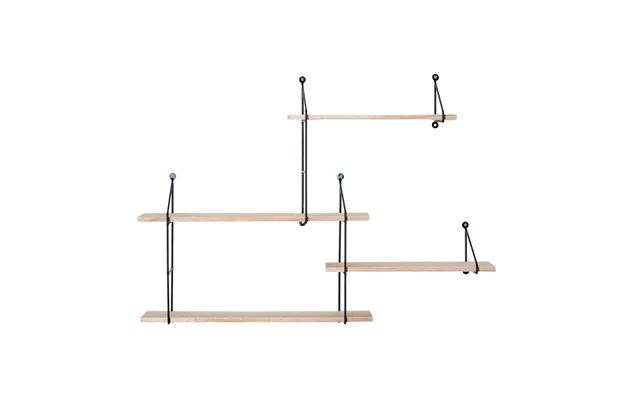 Harlem Reol Med 4 Hylder Sort - Træ product image