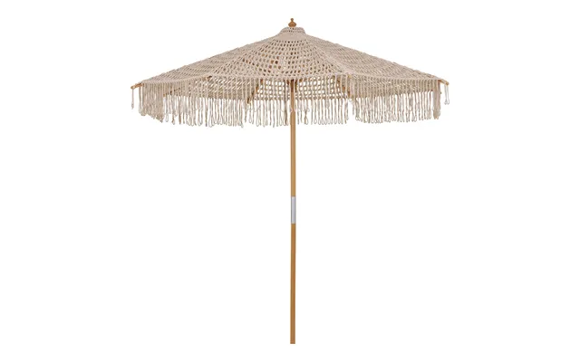 Martos Parasol Hæklet Ø250cm Beige