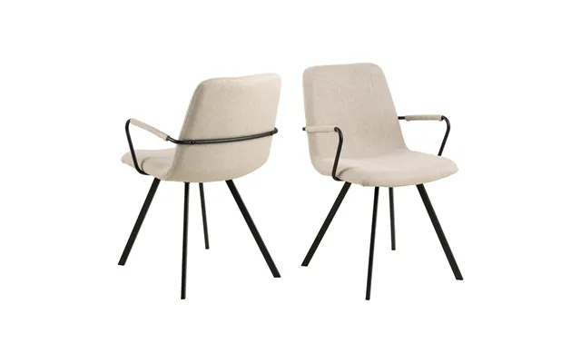 Selina Spisestuestol Med Armlæn Beige