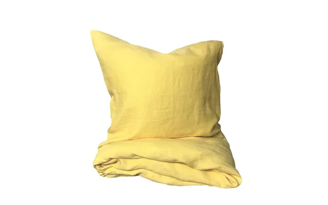 Hørsengetøj - Soft Yellow