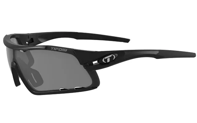 Tifosi Mat Sorte Davost Cykelbriller Med Smoke Red Clear Linser