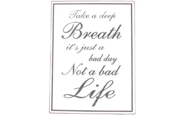 Emaljeskilt M Teksten Take A Deep...