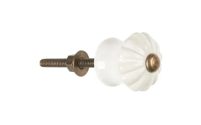 Porcelænsgreb Hvid Creme