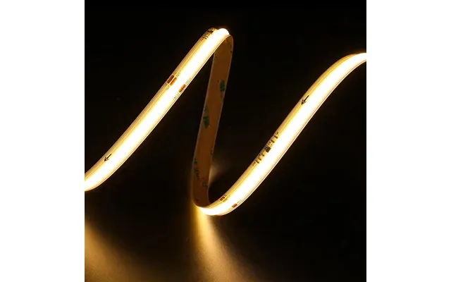 10m Cob Led Strip Ic Løbelys Running - 12w M, 120 Led Pr. Meter, 24v