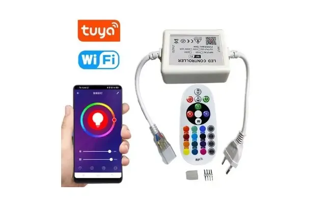230v Rgb Wifi Smart Home Controller - Inkl. Endeprop, 230v Input, Memory Funktion, 50 M Rækkevidde