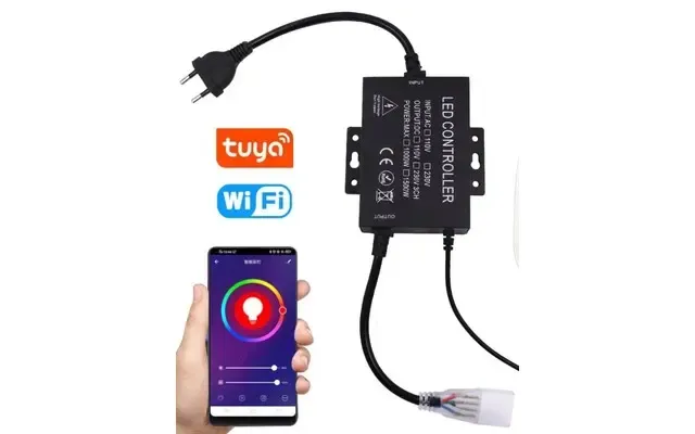 230v Rgb Wifi Smart Home Controller - Inkl. Endeprop, Memory Funktion, Rækkevidde 100 M