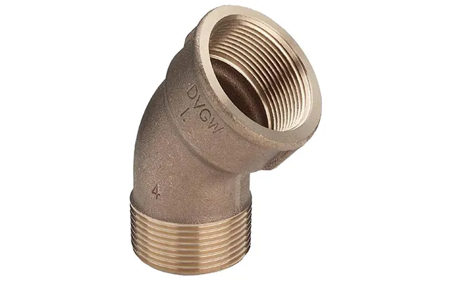 3 4 Vinkel 45 Muffe Nippel Rødgods Silicium Bronze